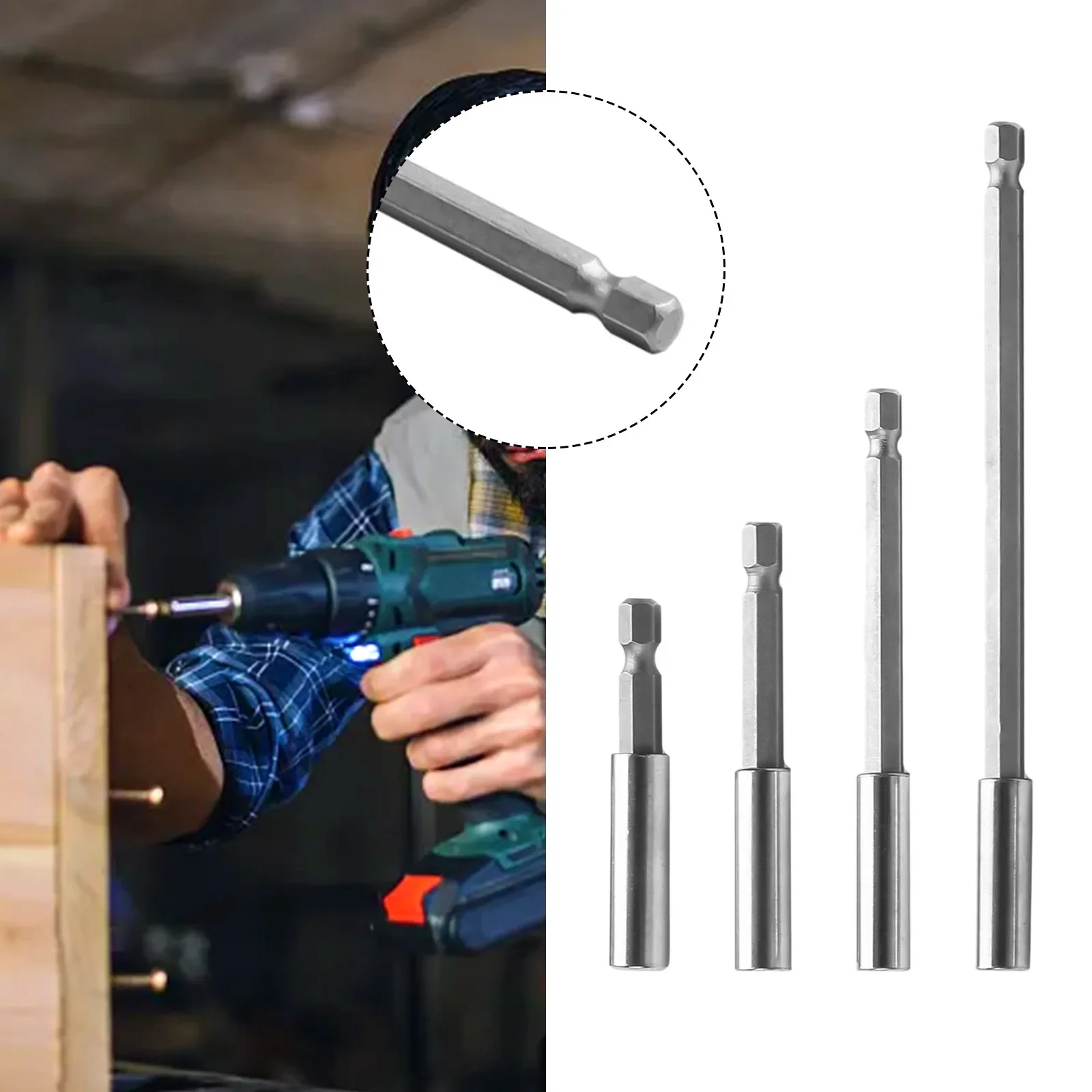 Screw Bits Quick Change Extension Rod for Screwdriver For Pneumatic Air Batch Electric Drill Charging Drill and More