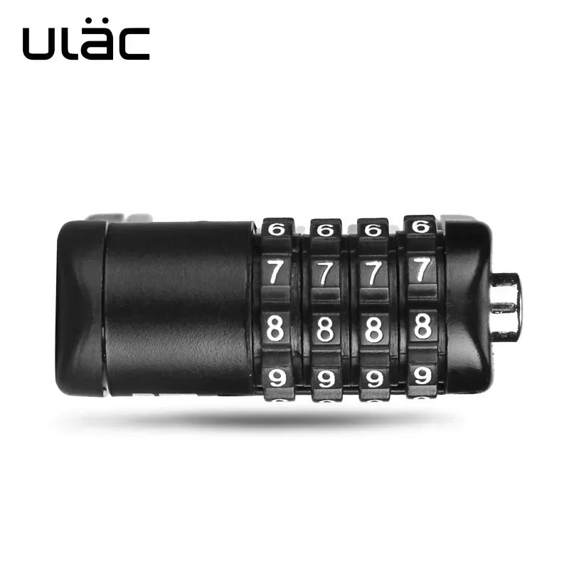 ULAC 4 Digit Combination Password Bicycle Lock Folding Bike Lock Steel Safety Lock For Bikes Anti-theft Security Mini