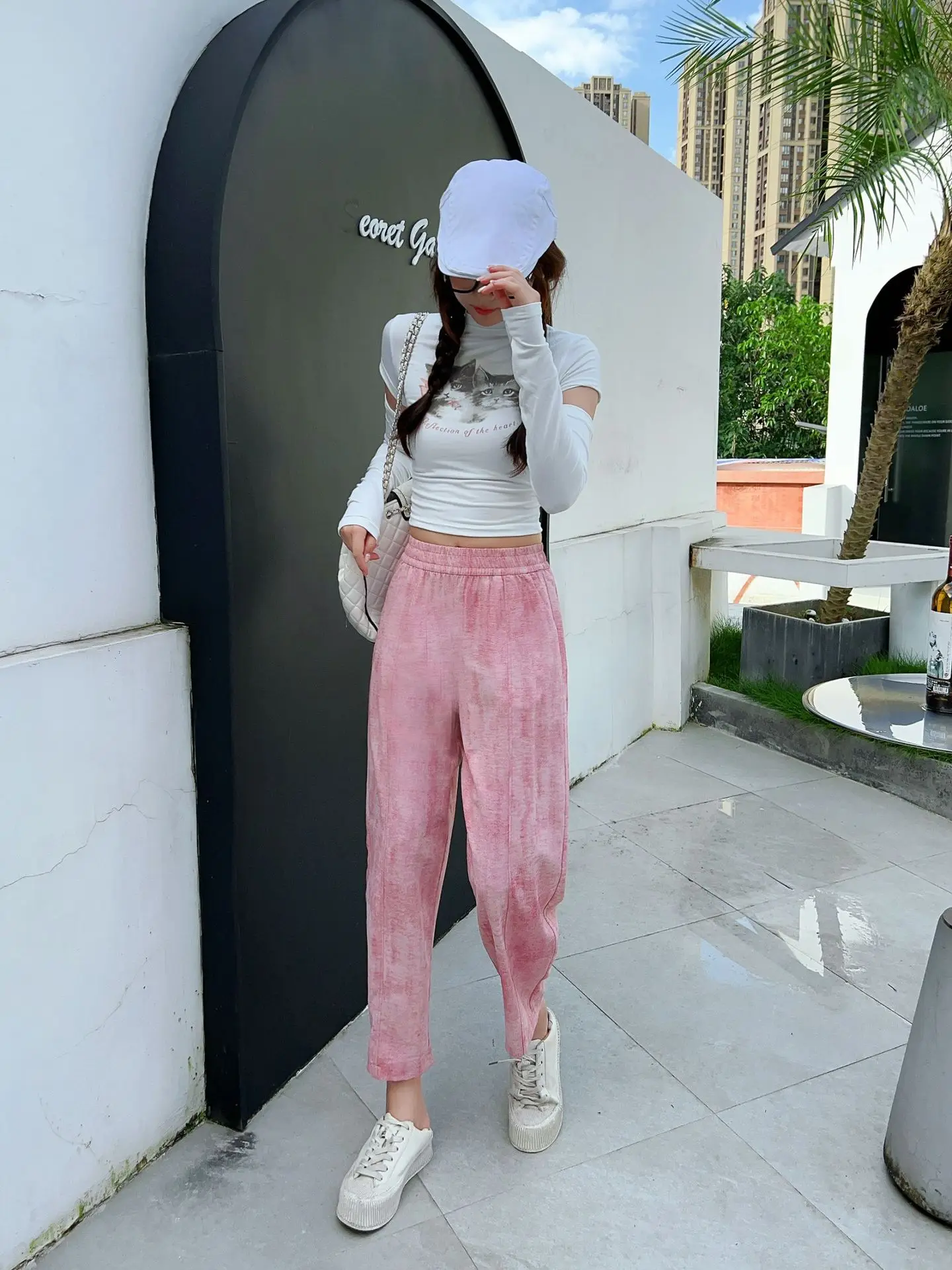 2024 Fashion Full Length Casual Pants for Women Pant Sets Tie Dye Pant Suits Pant Suits New Ywo Piece Set New Sale 여성여름옷