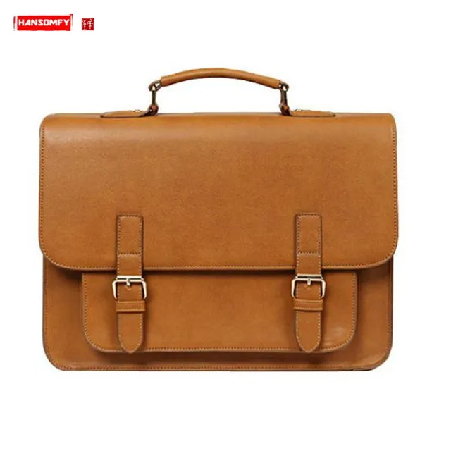 Nowa 13.3 "torebka damska teczka biznesowa damska wodoodporna torba na laptopa Retro skórzana tornister torba na ramię torby podręcznikowe twarde