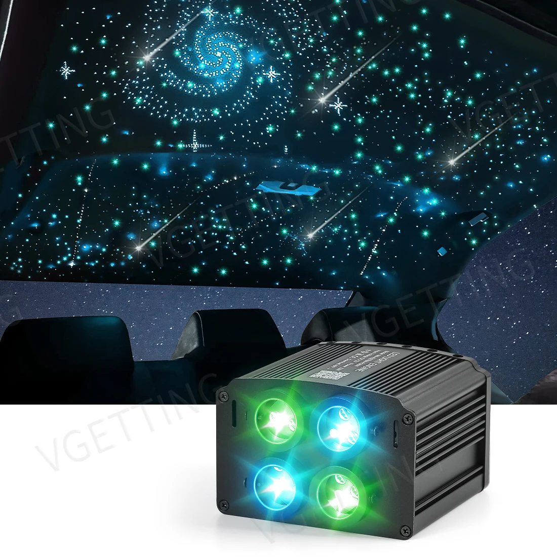 

Starinbox светодиодный автомобильный свет на крышу звезды 32 Вт мерцающий RGBW приложение музыкальный пульт дистанционного управления звездное небо потолок оптоволоконная атмосфера декоративная