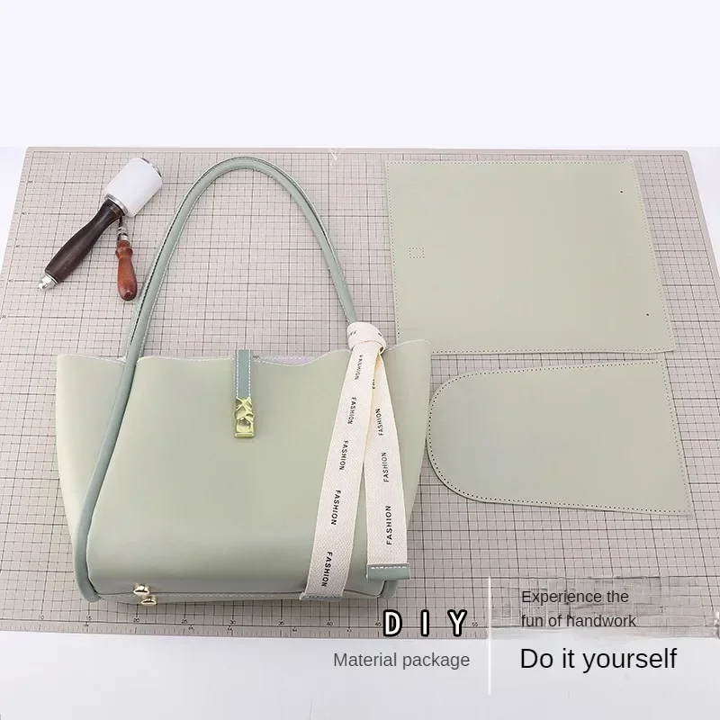 2023 Accessories Handmade Handbag Set Hand Stitching DIY Bag Kit Making Hand Sewing Leather Craft Tote Bag for Women