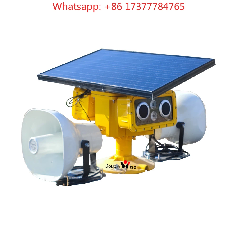 Airport Pest Control Tool, Wireless Solar Electronic Bird Repellent Equipment