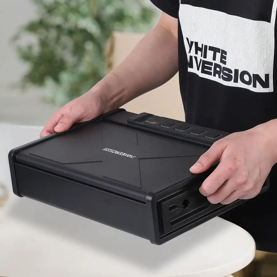 Gun Safe, Biometric Gun Safe for Pistols, Three Ways Quick Access Pistol Safe Fingerprint Handgun Safe with Keys and Keypad, Bio