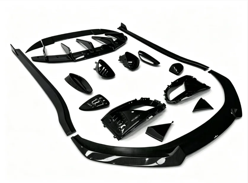 For Lotus EMIRA OD Style Carbon Fiber Durable Lip Kit Front Lip Side Skirt Rear Diffuser Spoiler