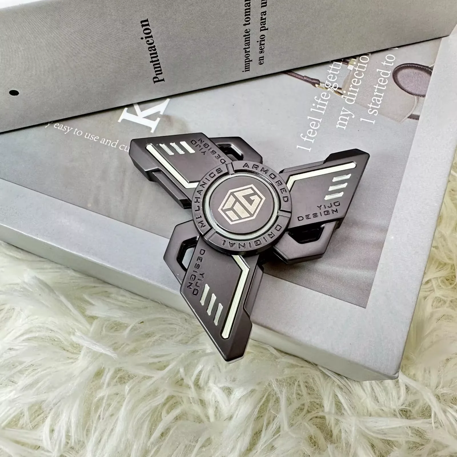 Antistress EDC Leucht Fidget Spinner Legierung Metall Hand Spinner Nachtleuchtende Gyro Stress Relief Spielzeug Für Erwachsene Kind Spielzeug