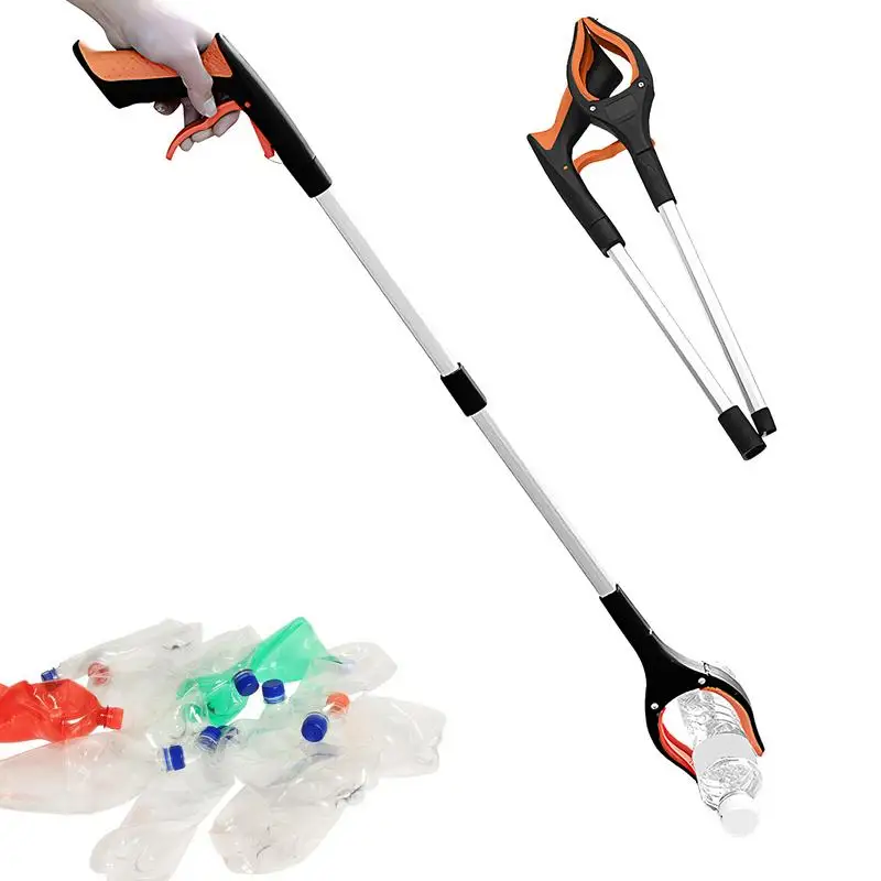 Reacher Grabber Heavy Duty Foldable Litter Pickers 33 Inch Gripper and Reaching Tool Heavy Duty Pick Up Stick for Seniors Trash