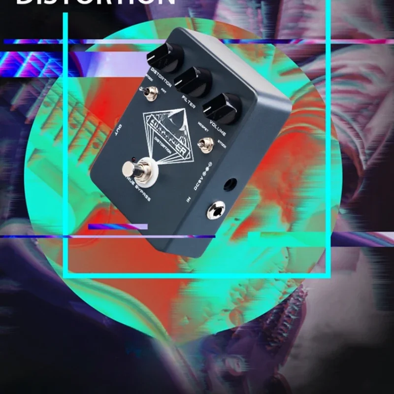 

Zhuolu Electric Guitar Fazi Distortion JF21 Octave Fuzzy Single Block Effector JF-12 Simulated Mouse RAT