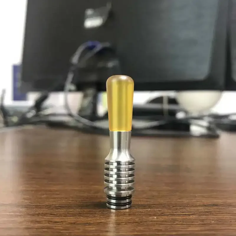 1 peça 510 ponta de gotejamento mtl ss316 metal ponta longa resistência ao calor suporte de bocal acessórios junta de palha de 3 cores