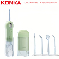 KONKA KCYQ-6691 Water Dental Flosser –Large Tank 4 Nozzles & 4 Modes IPX7 Waterproof  Portable Oral Irrigator for Teeth Cleaning