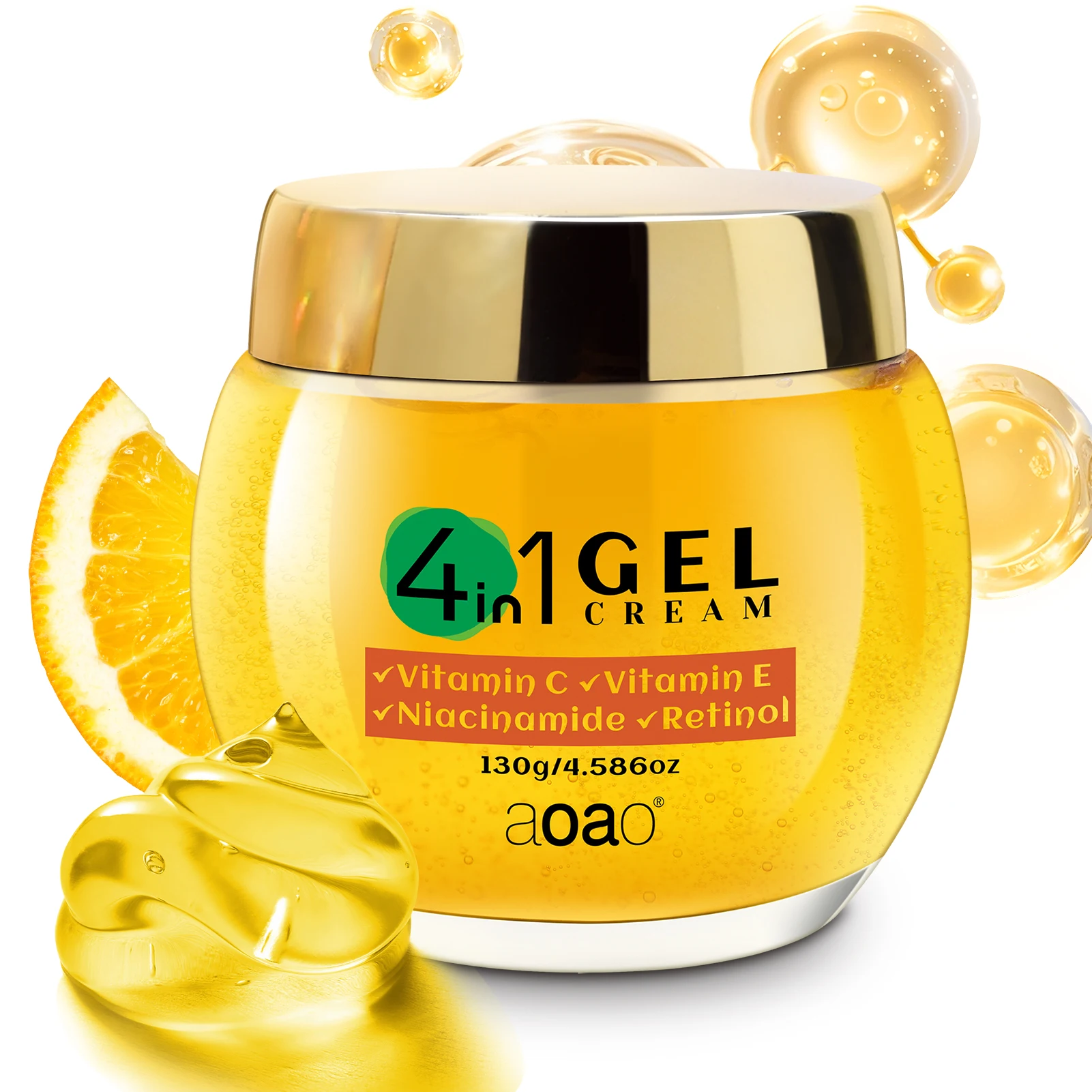 

Гель с гиалуроновой кислотой 4-в-1, глубоко увлажняющий, освежающий гель для лица, подходящий для использования в день и ночь.