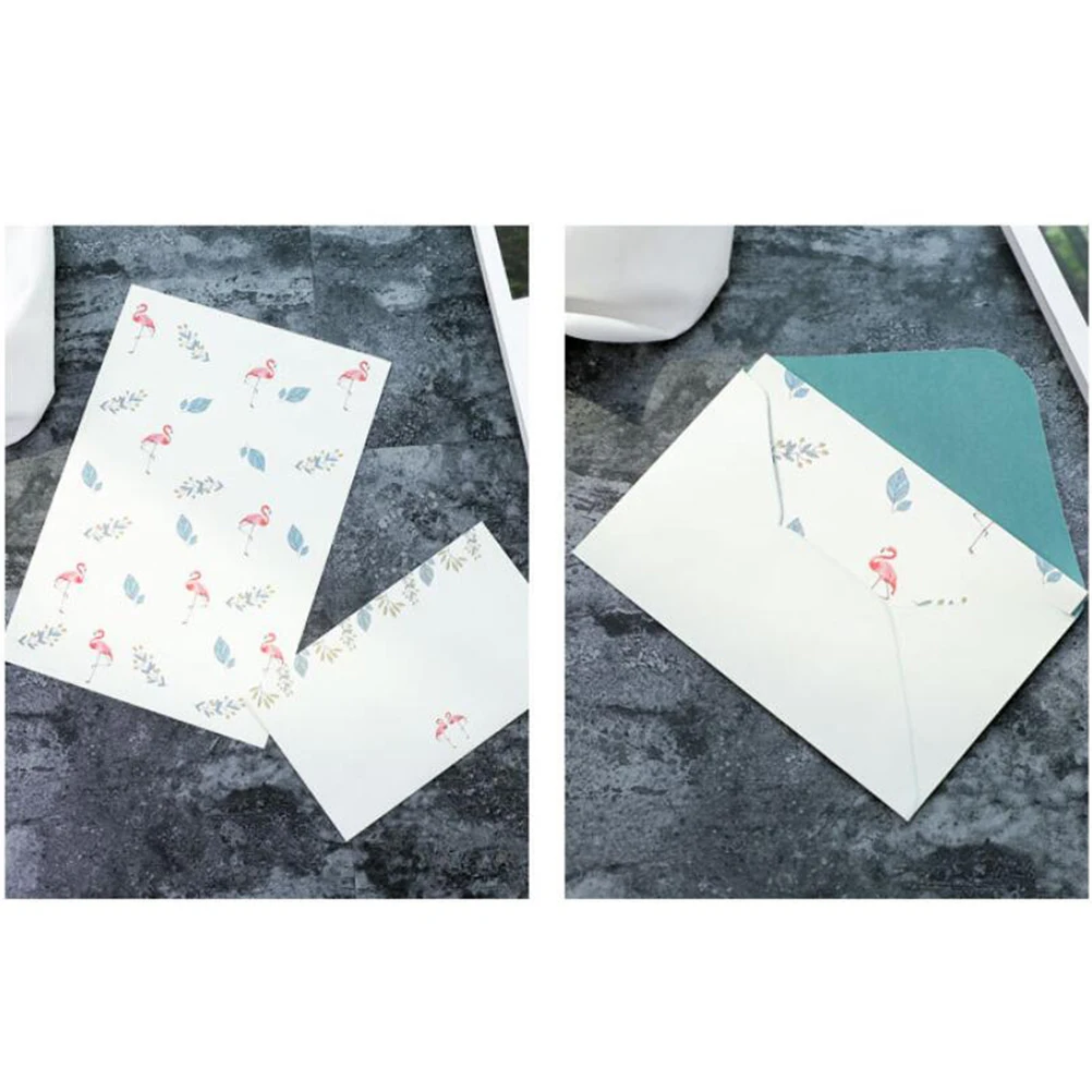 

4pcs Letter Set Colorful Writing Stationery Envelope Paper Calligraphy Gift Invitations Thank You Notes Paper Set