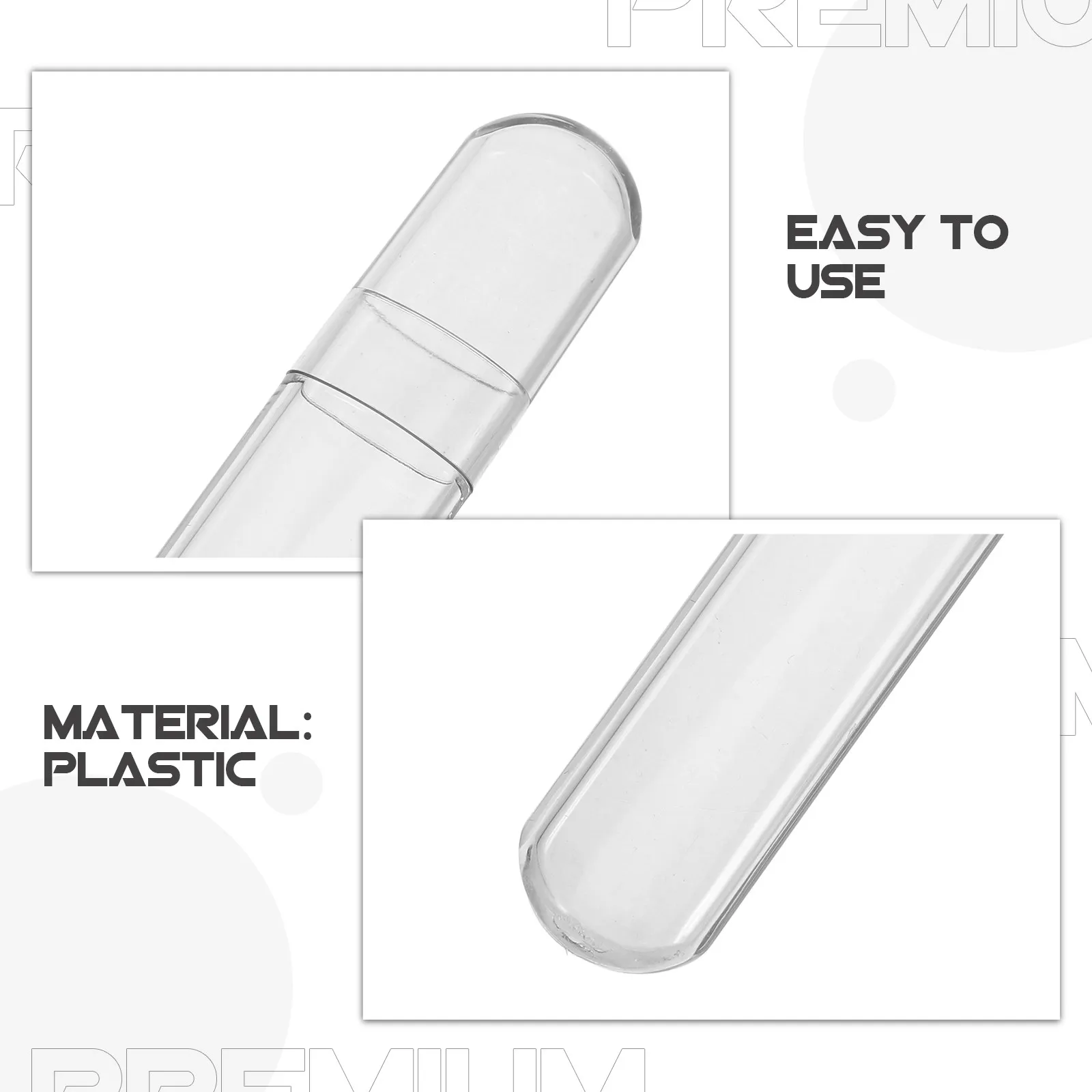 Support pour pinces à cils, étui ovale transparent en plastique, petit organisateur de voyage, tubes de rangement, organisateur d'outils à cils polyvalent