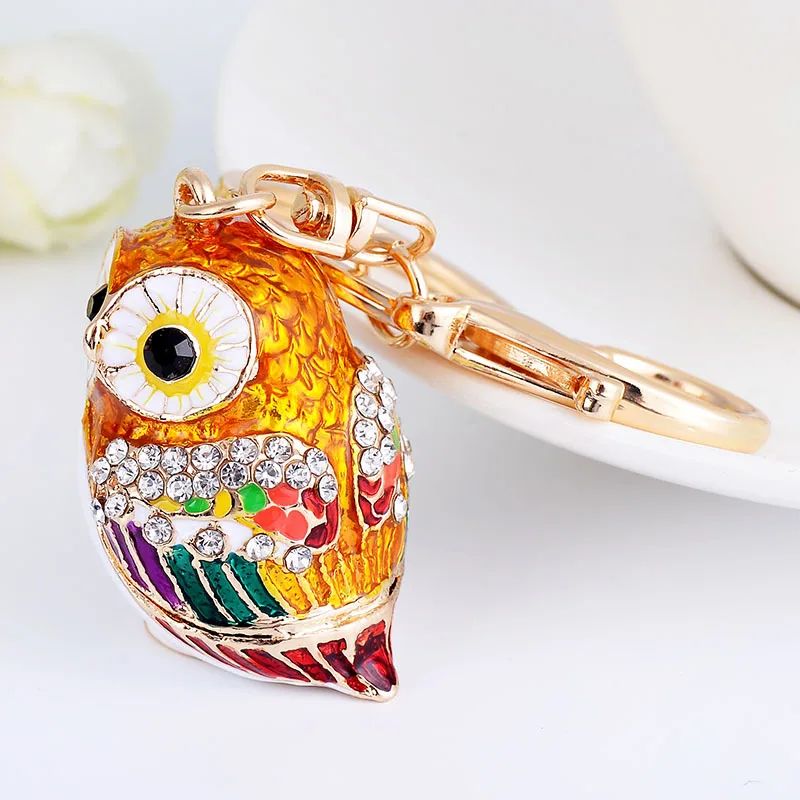 Cute Animals owl bird Key Chain Keychain Bag Pendant Car Key Ring gifts