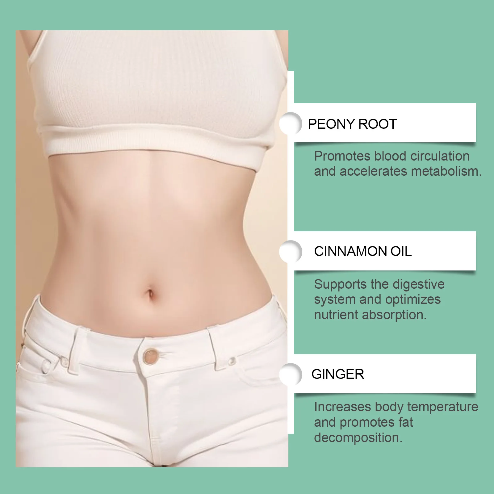 Ximonth Herbal Slimming Patch Fat Burning Weight Loss Improve Blood Circulation Reduce Appetite Lightweight Breathable Mugwort