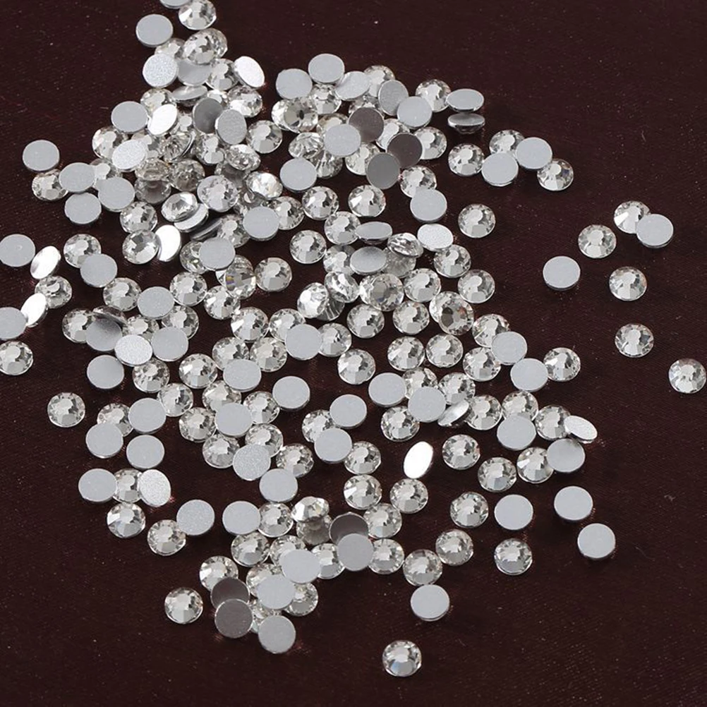 

72pcs Crystal Rhinestones Glass Transparent Flatback 0 64cm Craft Projects Nail Art Embellishment