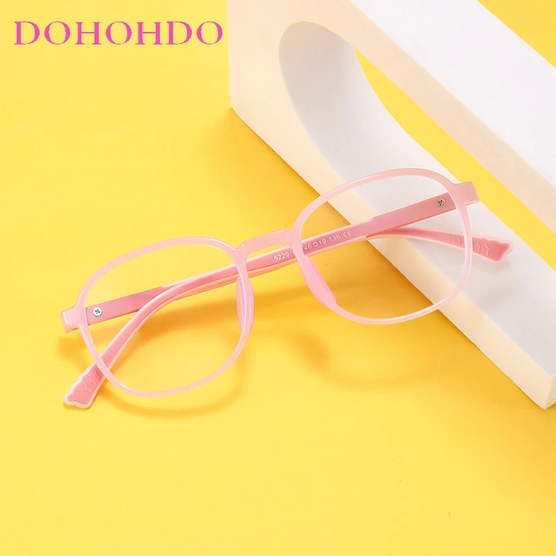 Kids Blue Light Glasses Without Graduation Child Clear Computer Spectacles Zero Prescription Medical Glasses Ultra Light Frames