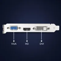 GT610 Graphics Card 810MHZ DDR3 1GB Display Card HD VGA DVI Interface Replacement Accessories for Computer Desktop Game