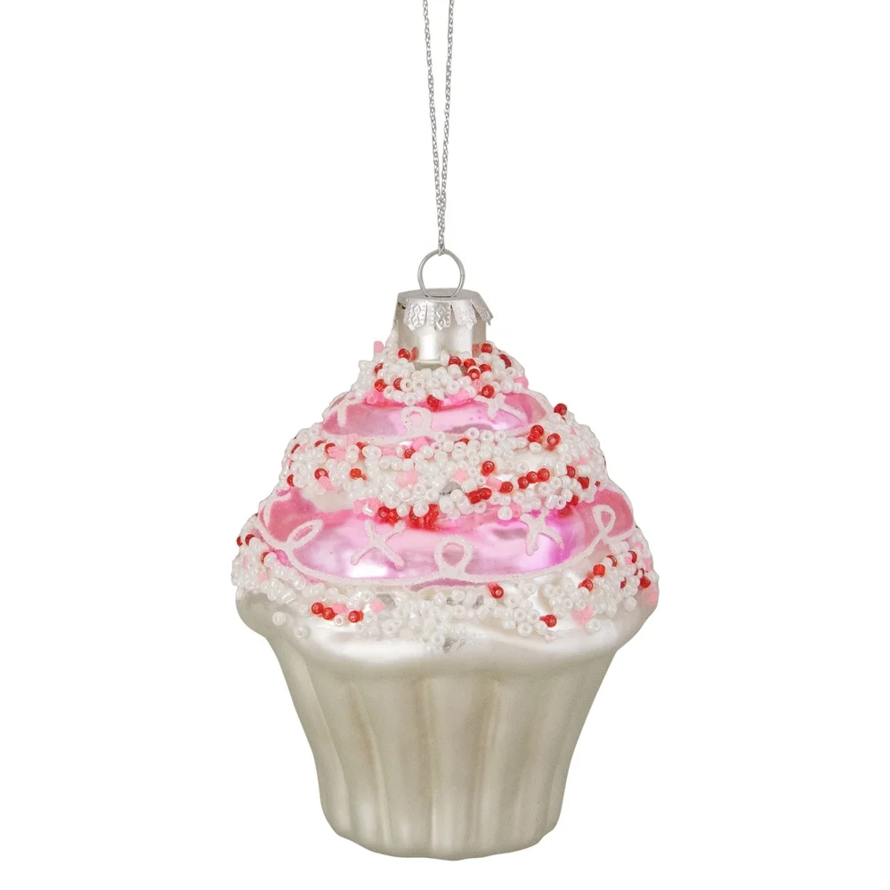 

Assorted Colors Glass Christmas Ornament Decorative Accent Ready to Hang Festive Holiday Decor 3.75 Inches Unique Gift