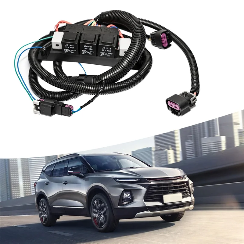 A90Q-الأسلاك الكهربائية المزدوجة للتحكم في المروحة 674-00923 67400923 لسيارة سيلفرادو سوبربان تاهو جي إم سي سييرا يوكون