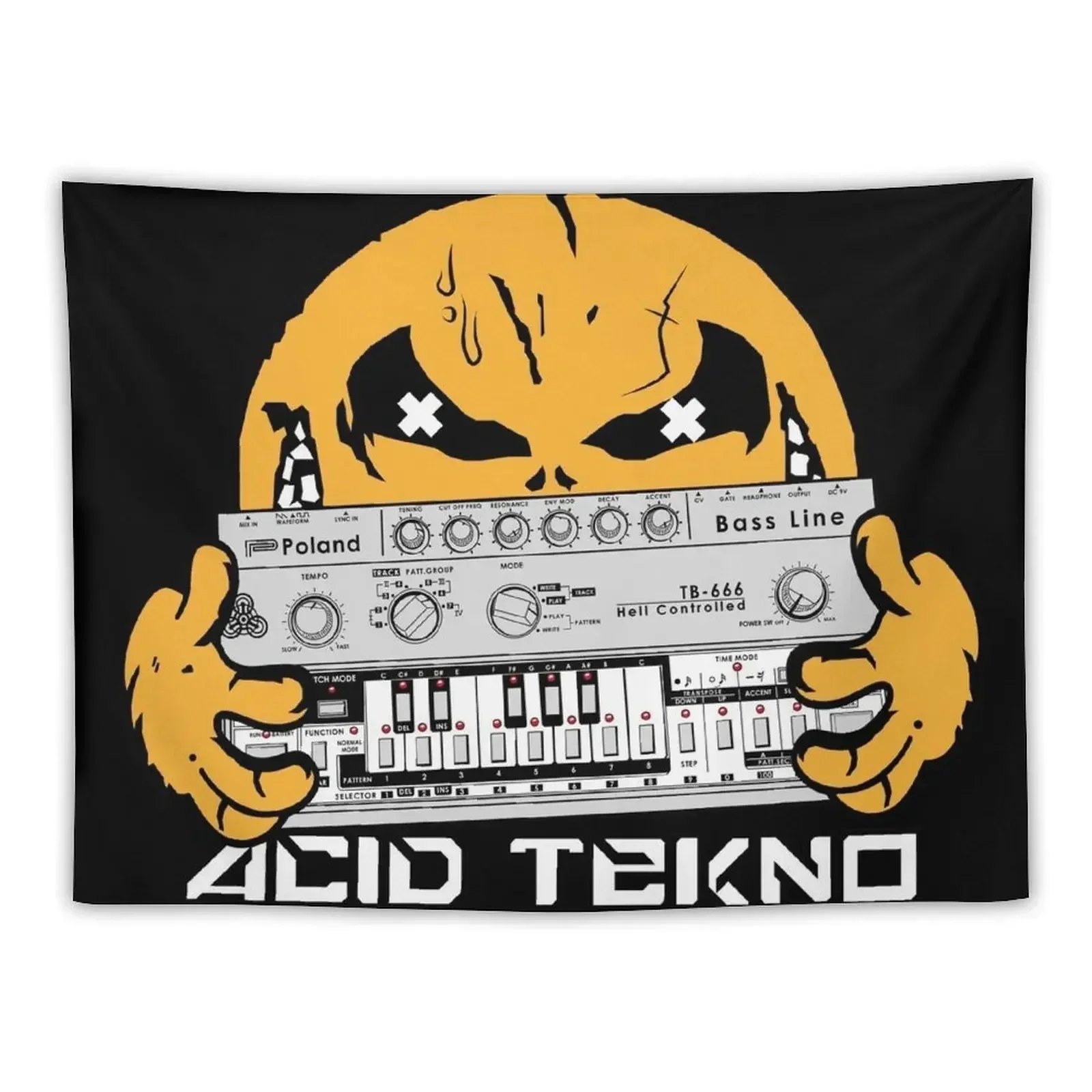 

acid tekno Tapestry Home Decor Accessories Bedroom Decorations Decor For Bedroom Tapestry