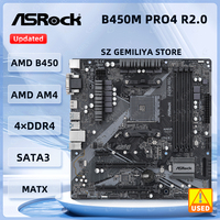ASRock  B450 B450M Motherboard B450M PRO4 R2.0 Motherboard AM4 DDR4 128GB Ryzen 5 5600 5600G R7 5700 5600 5700 5800 CPU mATX