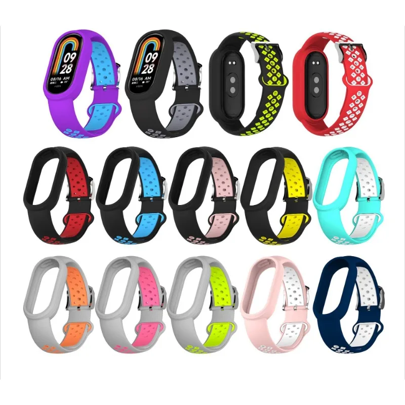 حزام سيليكون بديل لسوار شاومي مي 8 ، سوار NFC ، حزام رياضي ، سوار ساعة ذكية ، سوار ساعة