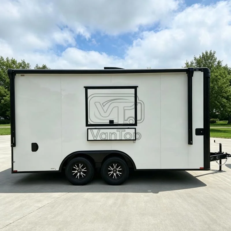Factory Direct Food Trailer Custom Commercial Mobile Kitchen Food Trailer For Sale Stainless Steel