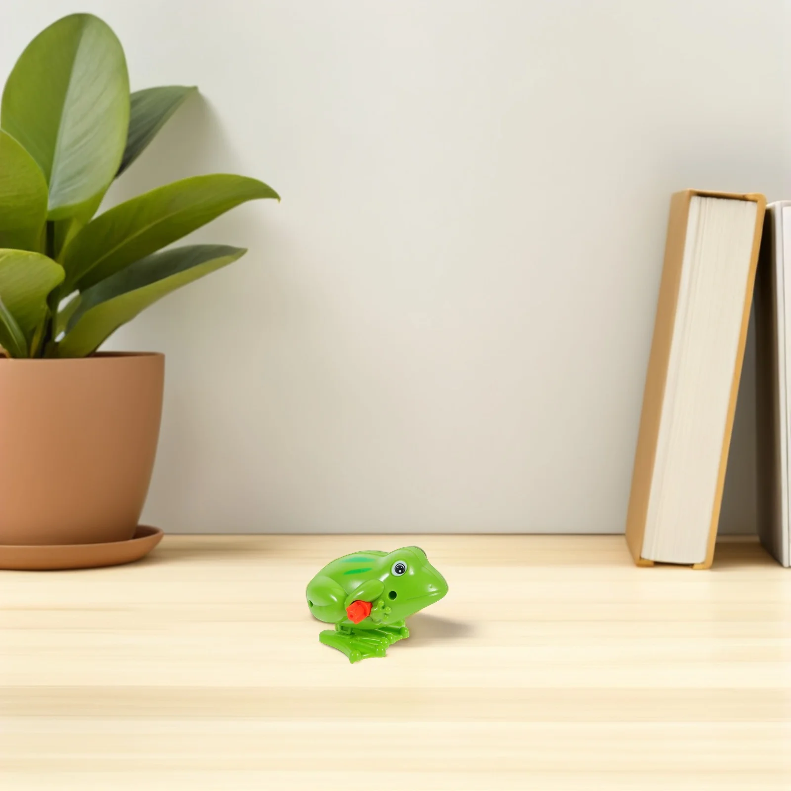 

3pcs Wind Frog Plastic Clockwork Spring Action Bouncy Kids Play Fun Gift For Children No Clockwork Spring Frog Required