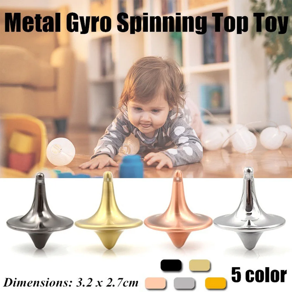 Creative Exquisite Gift Great Accurate Magic No Resistance Gyroscope Gyro Spinning Top Toys