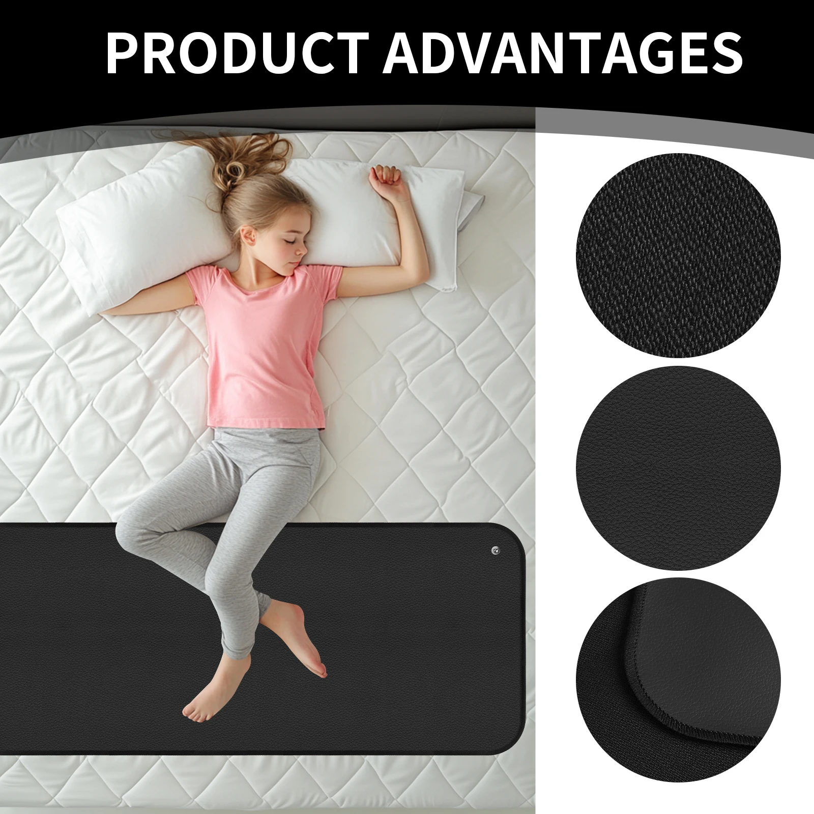 Grounding Mat Earth Connected Wellness for Pain Relief Muscle Tension & Relaxation Grounding Pad Earth Connection Therapy