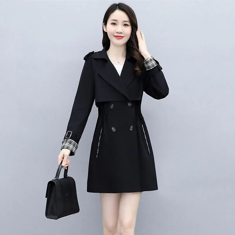 Windbreaker Women In Spring 2023, The New Korean Version Of Waist-shrinking, Slim, Casual Temperament And Drooping Fashion Coat