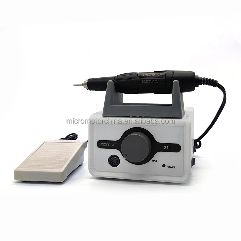 Portable Home Use Salons 65w Nail Drill 35000 Rpm  Desktop Strong 211 Electric File Manicure Pedicure Finger Acrylic Nail view 2