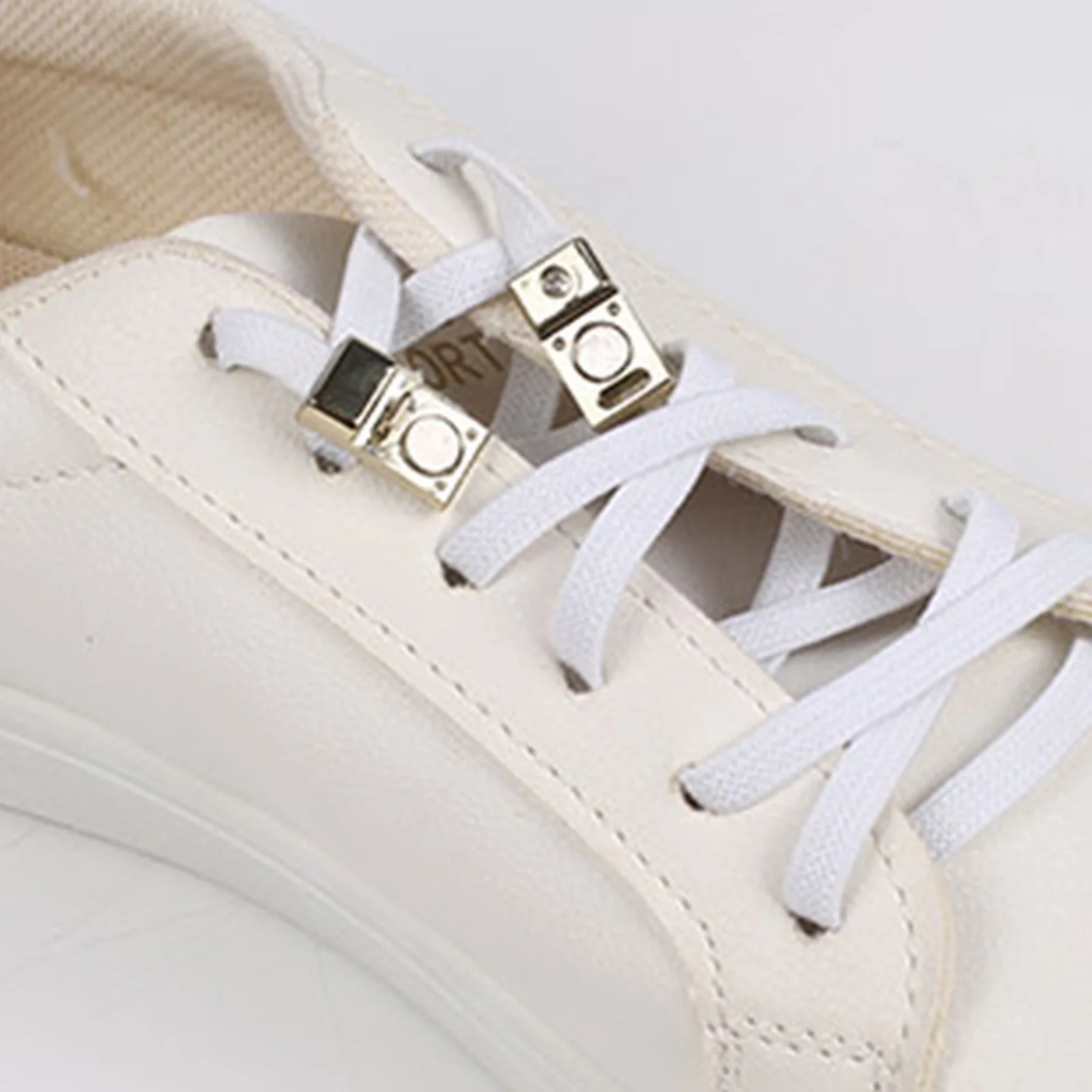 Athletes Shoelace Buckle Quick Fastening Lace Lock Clip Adjustable Elastic Shoe Accessories for Daily Sports Running Gear