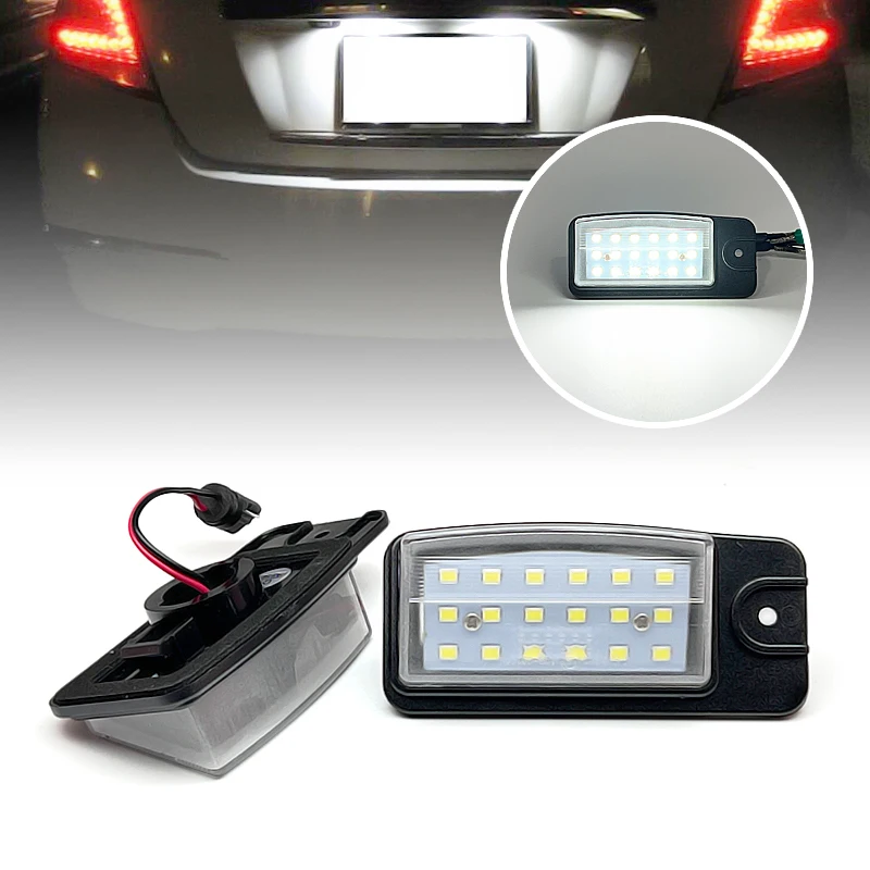 

2Pcs LED License Plate Light For Nissan X-Trail NV1500 Murano Altima For Infiniti Q45 EX25 FX35 QX50 Replace OEM 26510-8J000