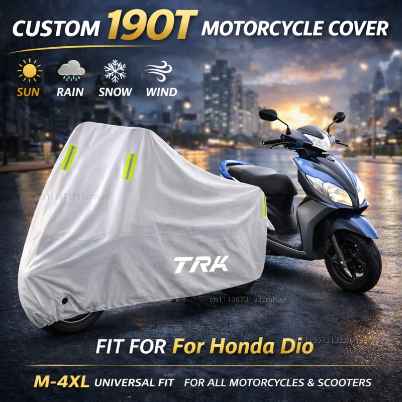 

Чехол для мотоцикла Honda Dio 50 ZX50 DJ-1 DJ-1RR AF19 AF18 SR AF20 ZX AF25 AF27 AF28 AF34 AF35, водонепроницаемый, с защитой от ультрафиолета