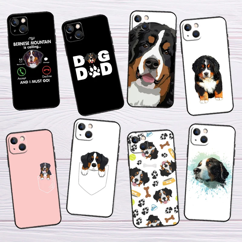 Bernese Mountain Dog Case For Samsung Galaxy S25 S26 Ultra S21 S22 S23 S24 Ultra S10 S20 Plus S25 FE Cover Shell