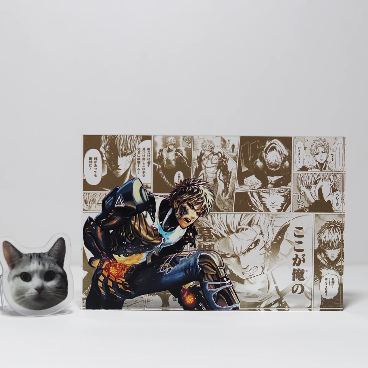 원펀맨 고투명 아크릴 사이타마 제노스 소닉 후부키 애니메이션 상품 선물 고화질 인쇄 오리지널