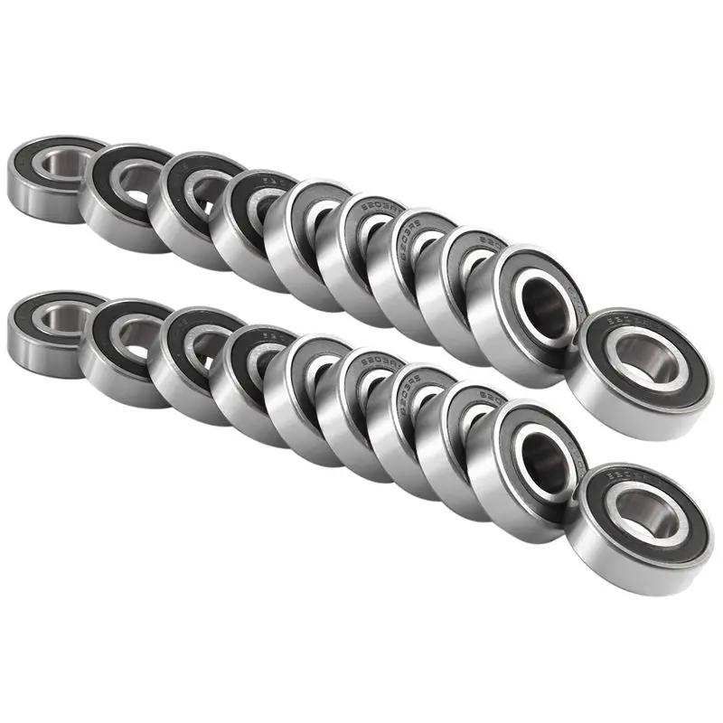 

Комплект шарикоподшипников ABRN-20PCS 6203-RS - набор миниатюрных шарикоподшипников с глубоким пазом из подшипниковой стали и двойным резиновым уплотнением (17X40x12 мм)
