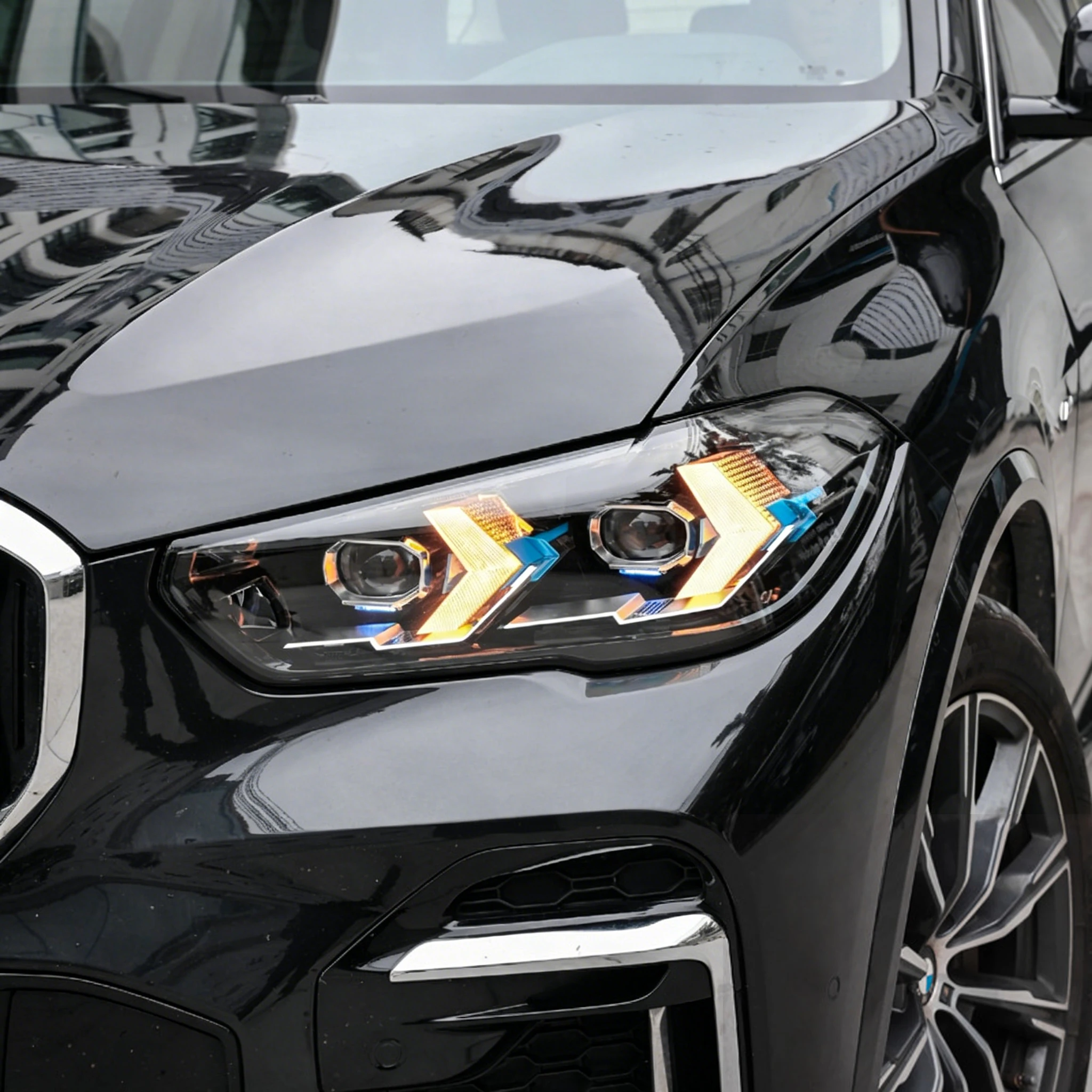 High Style Automatic Headlights Assembly DRL's For BMW 5 Series X5-G05 2019-2022 New Condition XDrive