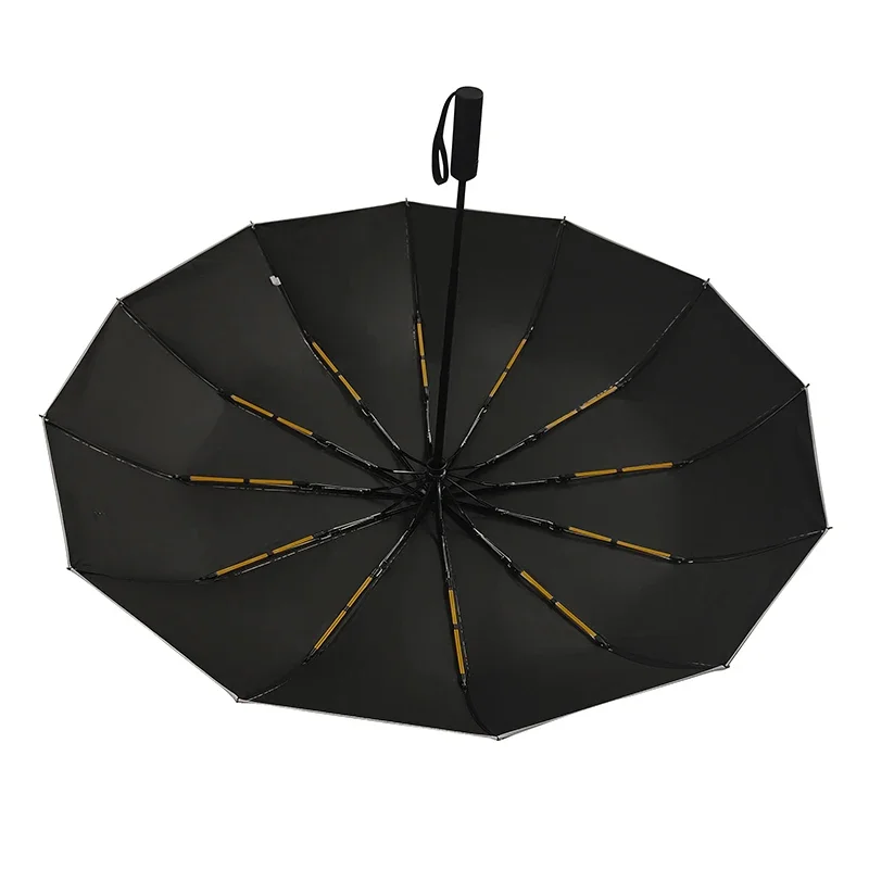 CH Windproof Automatic Commuter Folding Umbrella Cute Printing Creative Letter Design Straight Handle Umbrella Multifunctional