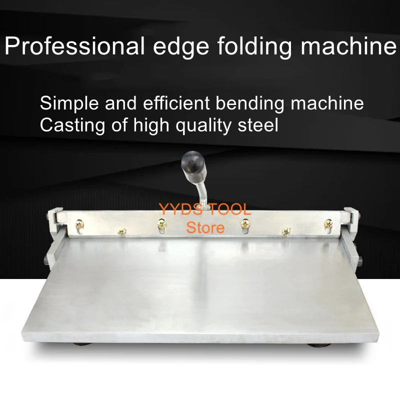 Manual Stainless Steel Folding Machine 12 Inch Leather Wallets Handbags Luggage Cloth Glue Folding Creases