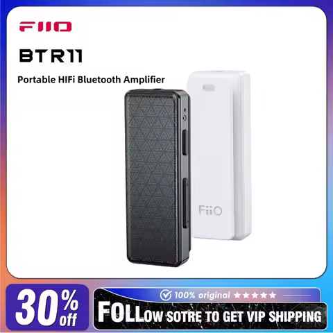 FiiO BTR11 Portable HIFi Wireless Bluetooth Amplifier LDAC Car Aux 15 Hours Battery Life Headphone Amplifier with Microphone