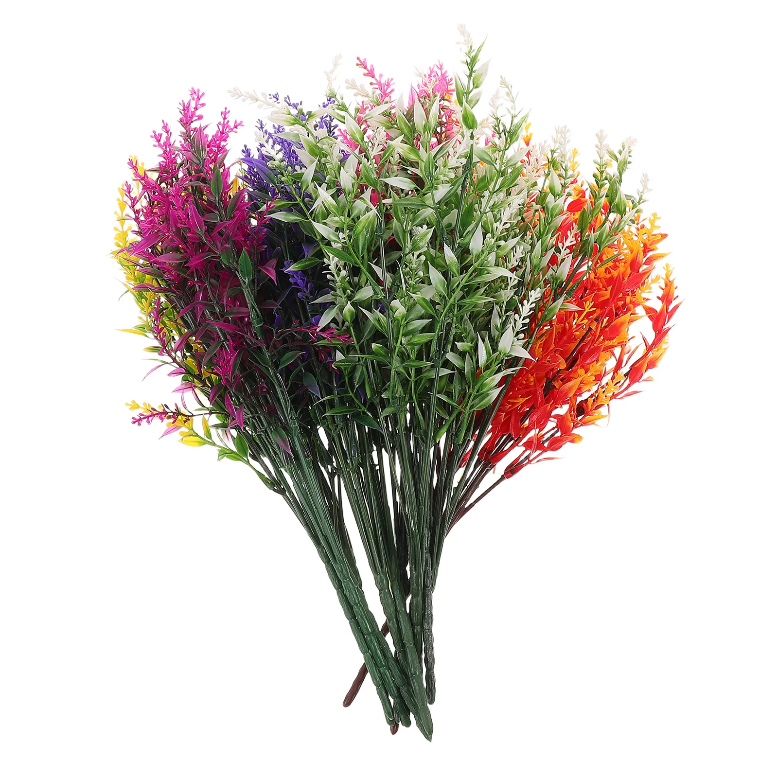 

12Pcs Lifelike Artificial Lavender Picks Faux Flower Bundles for Indoor Outdoor Decor DIY Floral Arrangements Home Garden