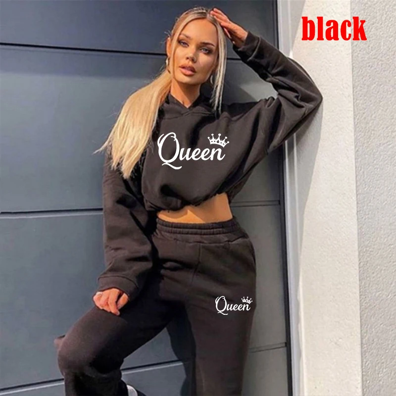 Women Fashion Casual Tracksuits Long Sleeve Hoodies and Trousers Sport Suits Hoodies Slim Jogging Suits