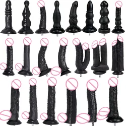 ROUGH BEAST Sex Machine Dildos Attachments Big Flesh Black Dildos For Vac-u-lock Love Machine Suit for All Machines In The Shop