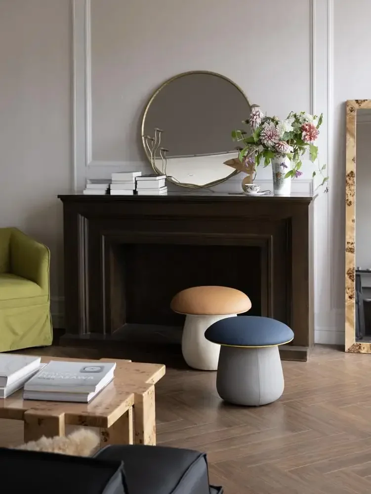 Contrasting color mushroom seat pier parent-chi ld inter action mu lti-use side few living r oom