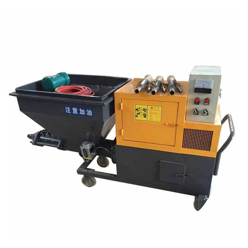 Customized Wall Plastering Machine 220v 380v Cement Plaster Spraying Machine Sand Cement Sprayer Mortar Plastering Pump