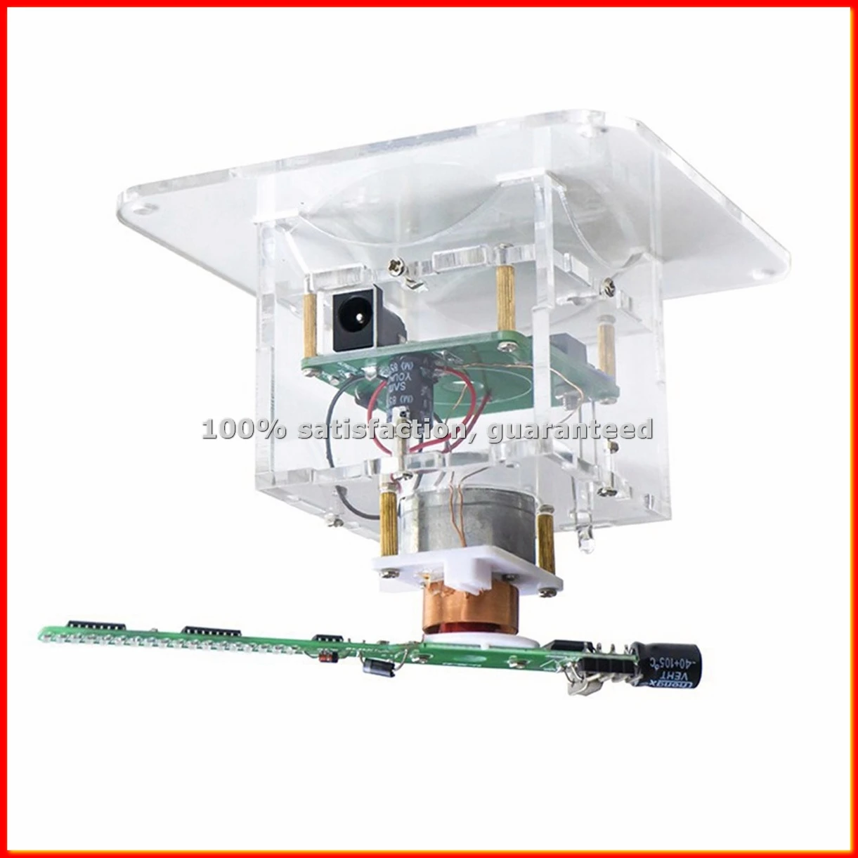 Flat Rotation LED Dot Matrix Display DIY Kit 51 Single Chip Microcomputer Welding DIY Electronic Parts,No Downloader-A82Z