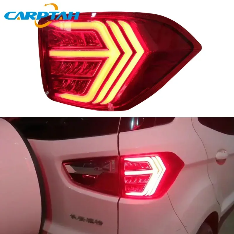 Car LED Taillight For Ford Ecosport 2013 2014 2015 - 2018 2019 Rear Running Lamp Brake Reverse Dynamic Turn Signal Tail Light